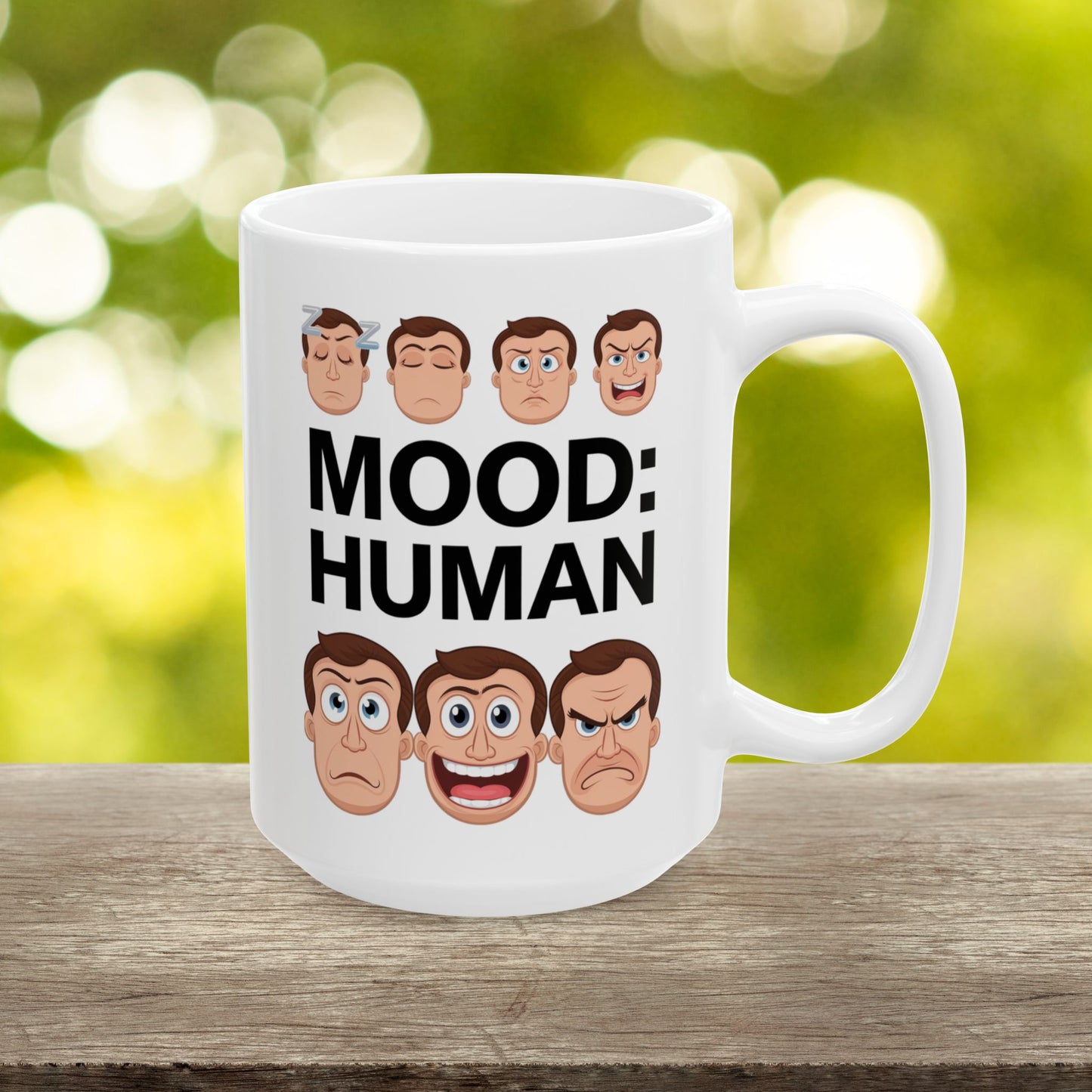 Mood: Human  - Ceramic Mug, (11oz, 15oz)