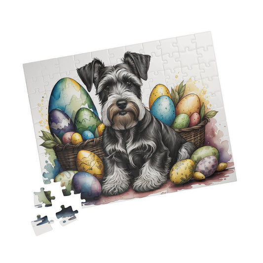 Schnauzer - Hoppy Paws Easter Delight Mental Health Puzzle