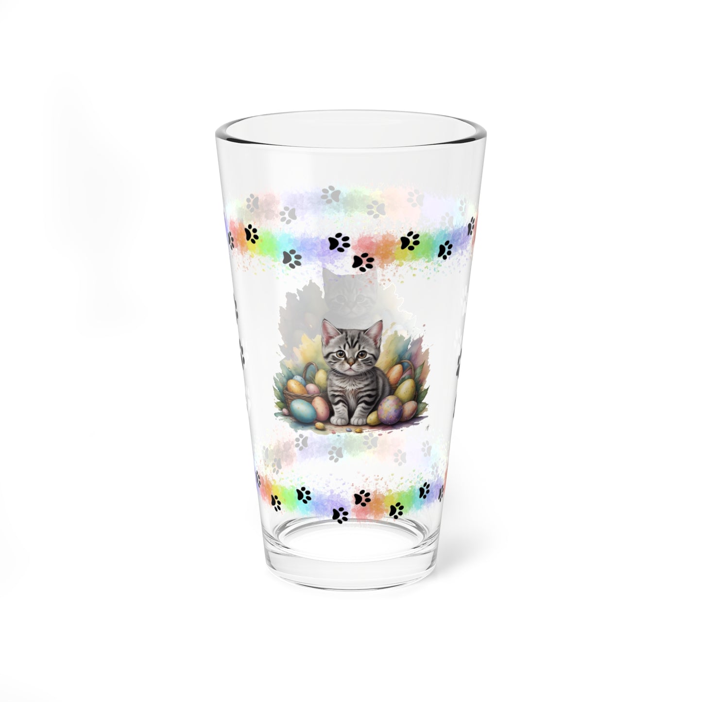 American Shorthair - Pawsitively Joyful Easter Kitten - Pint Glass, 16oz