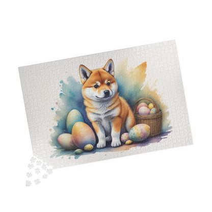 Shiba Inu - Hoppy Paws Easter Delight Mental Health Puzzle