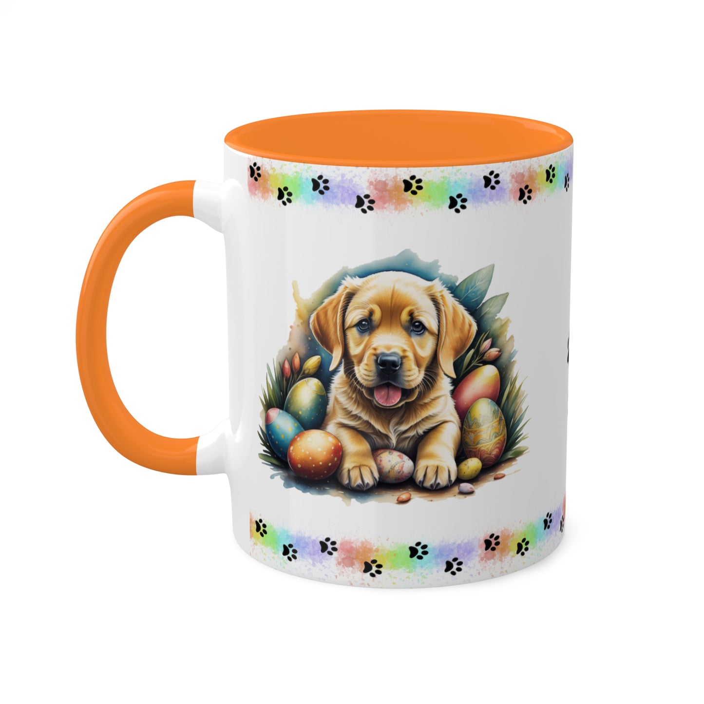 Yellow Lab - Eggstra-Adorable Easter Puppy Two-Tone Coffee Mug, 11oz