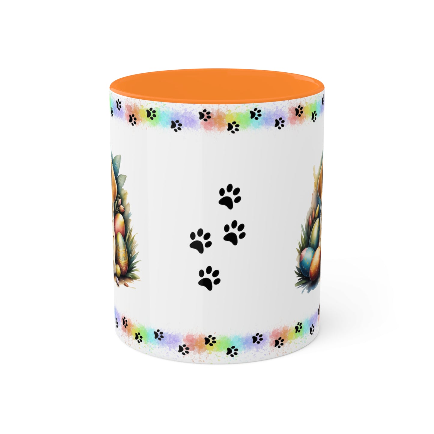 Yellow Lab - Eggstra-Adorable Easter Puppy Two-Tone Coffee Mug, 11oz