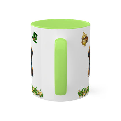 Pup-tastic Serenity - St. Patrick's Day Two-Tone Coffee Mug