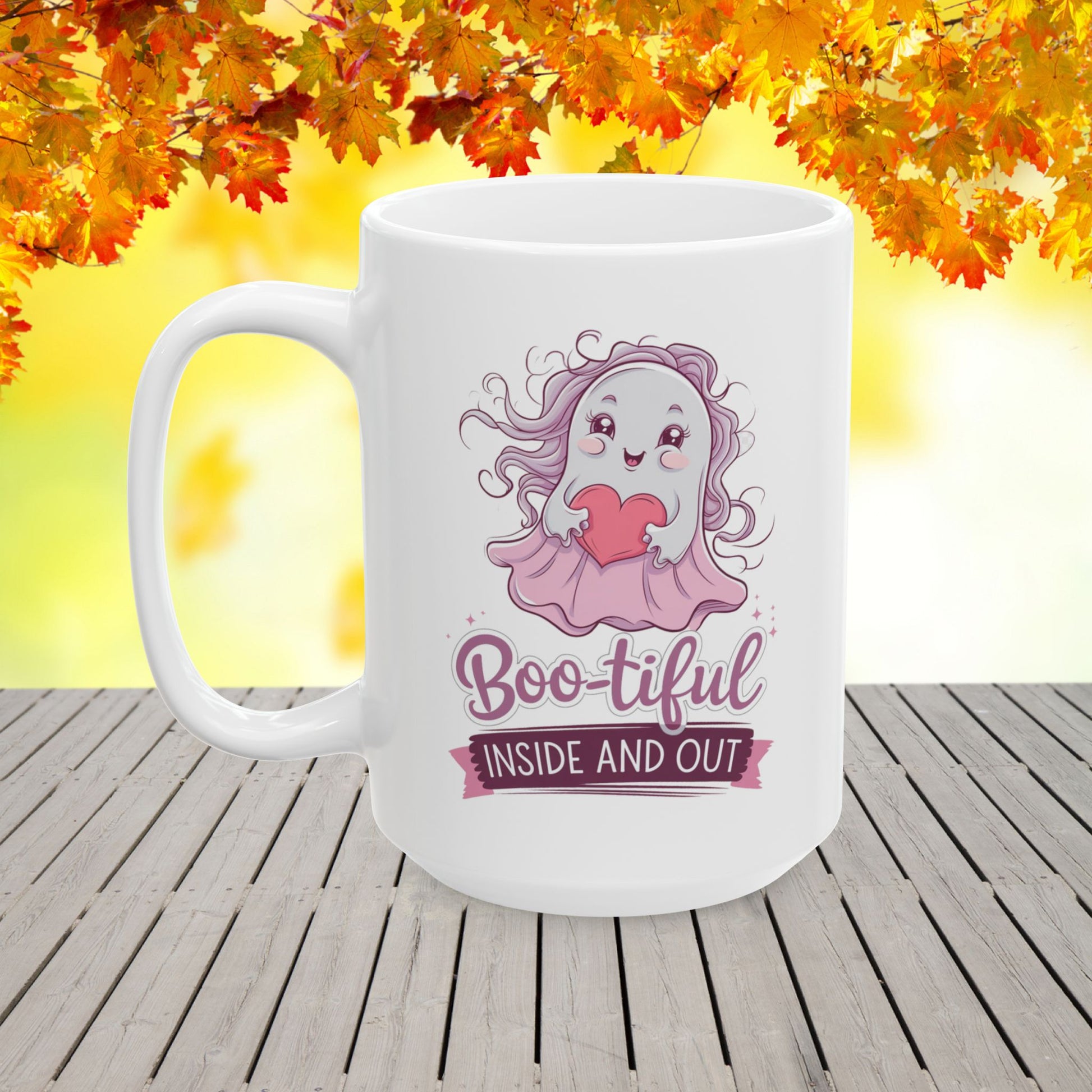 Boo-tiful Inside And Out Ceramic Mug, (11oz, 15oz)