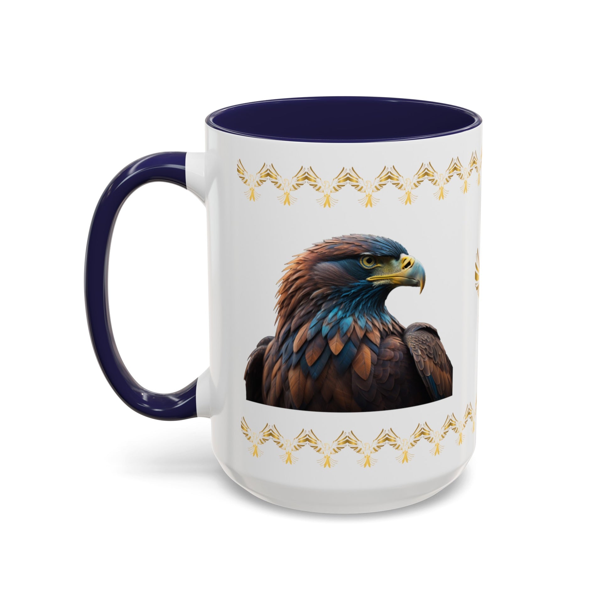 Feathers of Resilience: Eagle Accent Coffee Mug (11, 15oz)