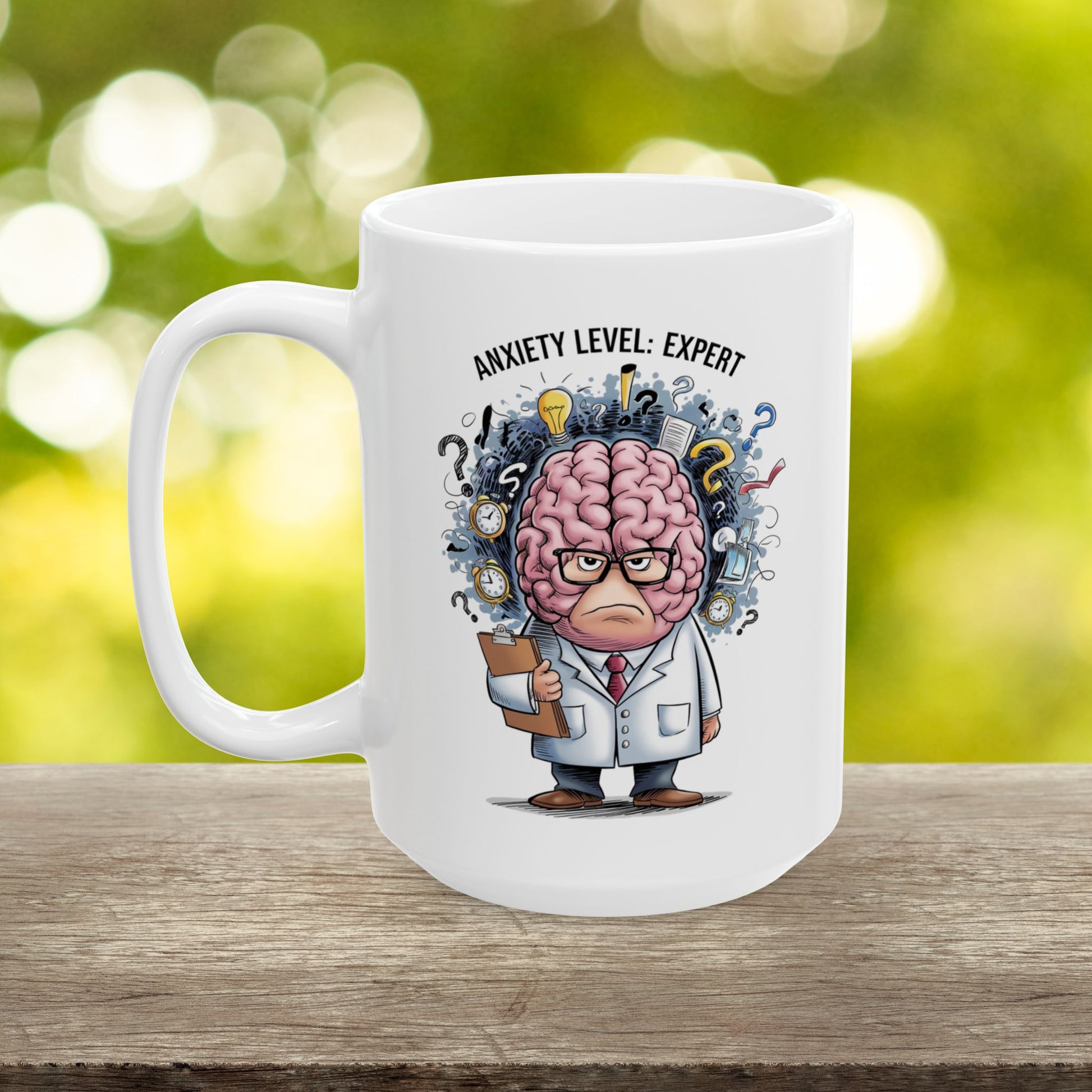 Anxiety Level: Expert  - Ceramic Mug, (11oz, 15oz)