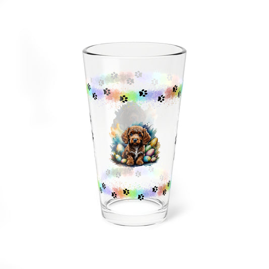 Poodle - Pawsitively Joyful Easter Puppy - Pint Glass, 16oz