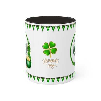 You Are Loved - Inspirational St. Patrick's Day Two-Tone Coffee Mug