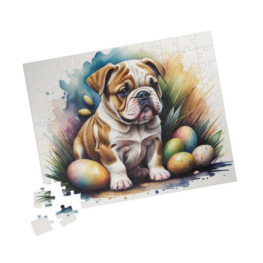 Bulldog - Hoppy Paws Easter Delight Mental Health Puzzle