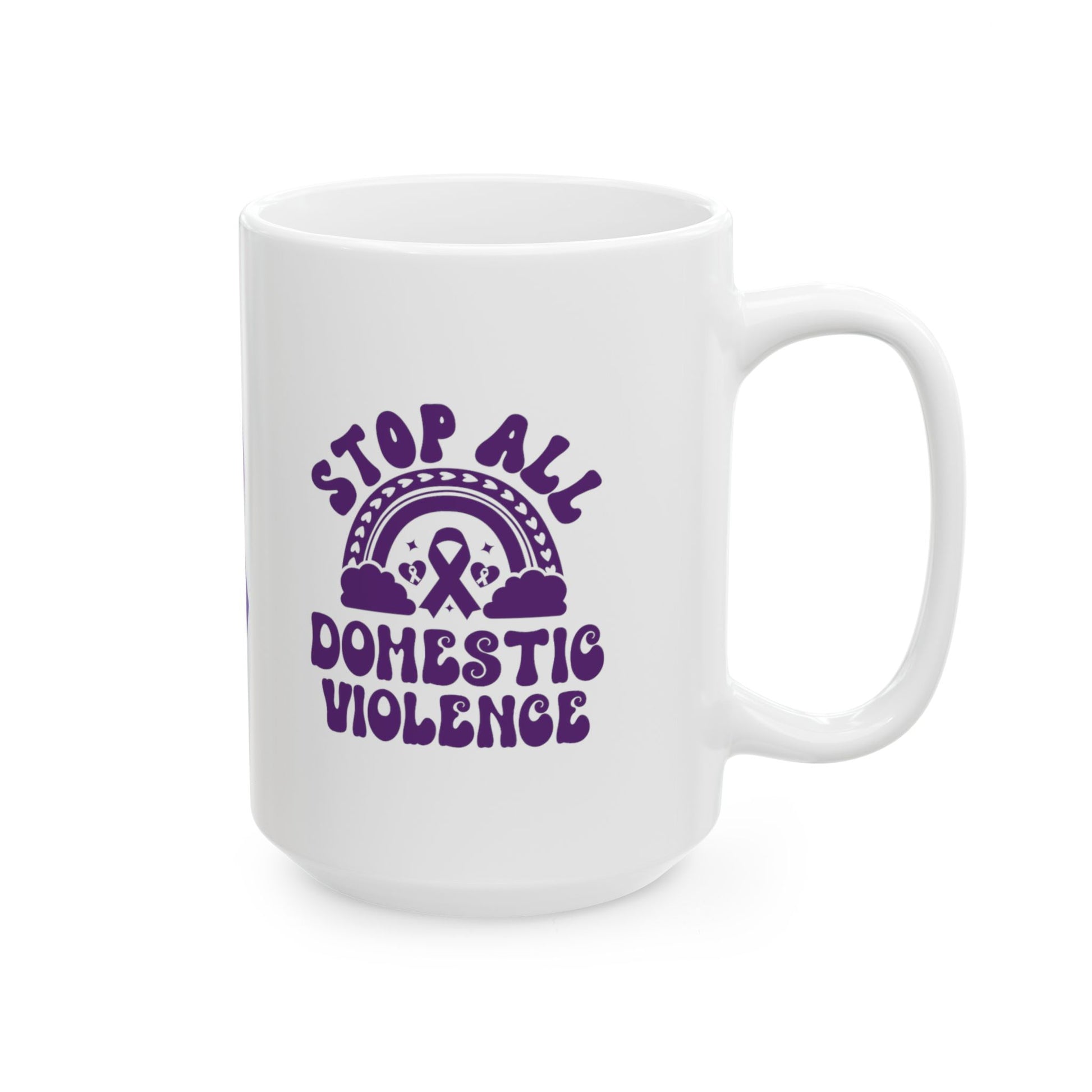 Stop All Domestic Violence Ceramic Mug, (11oz, 15oz)