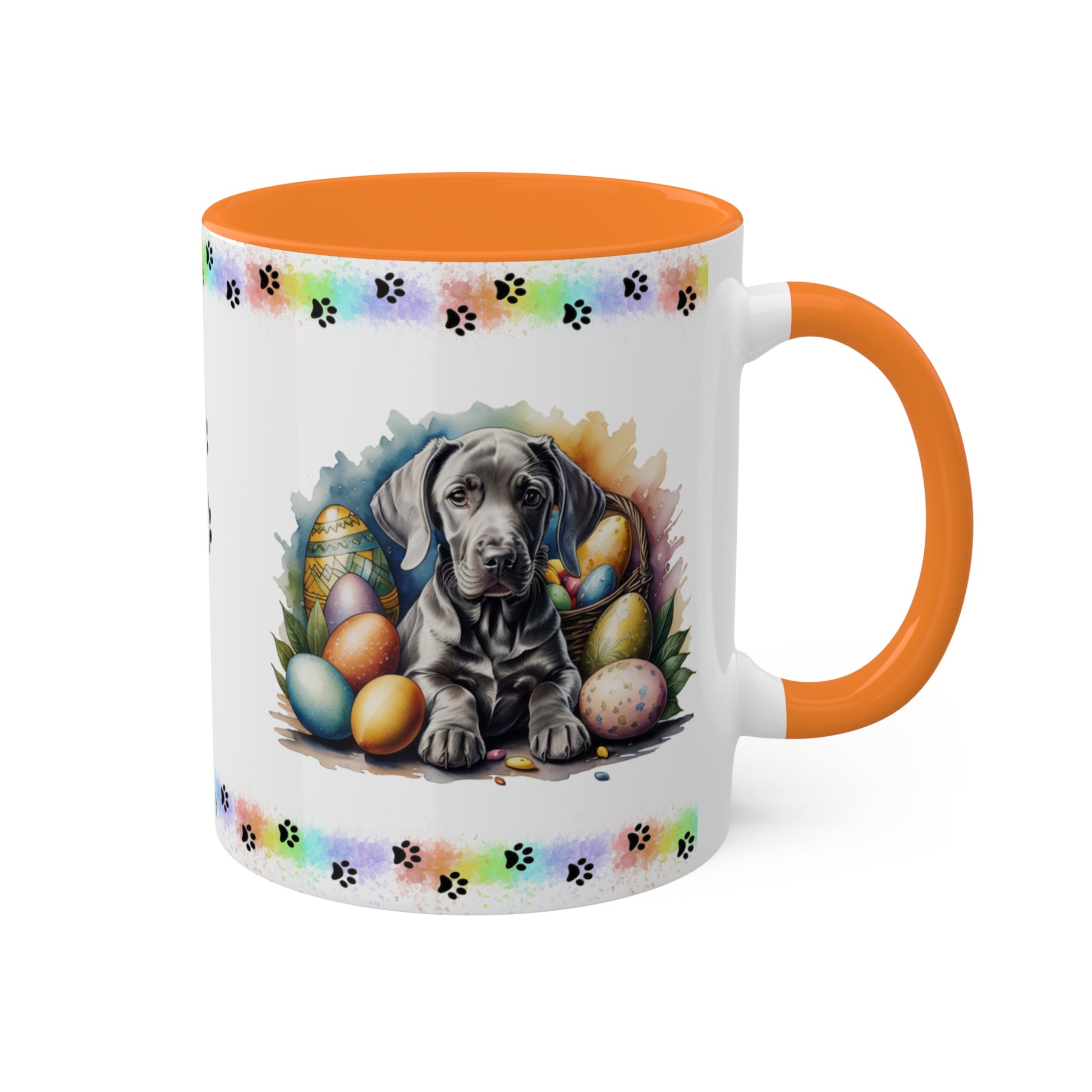 Weimaraner - Eggstra-Adorable Easter Puppy Two-Tone Coffee Mug, 11oz