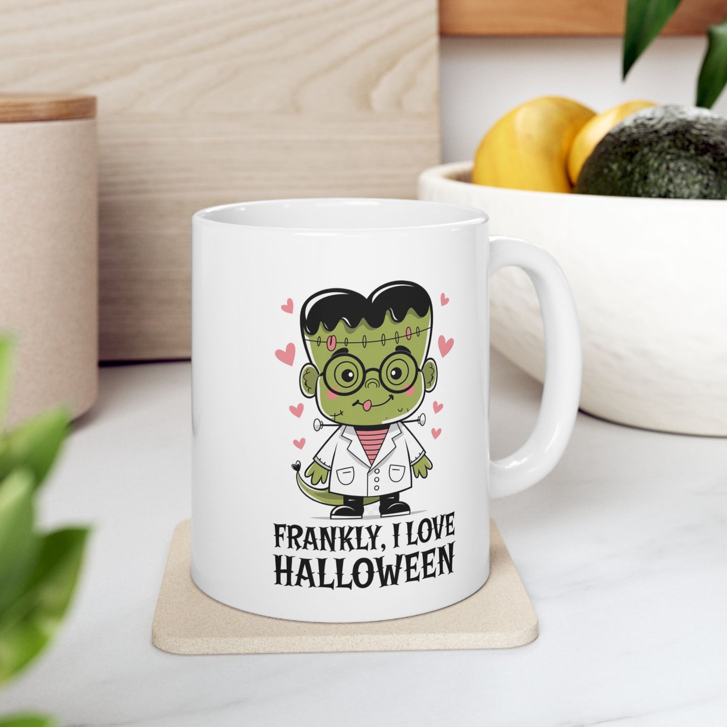 Frankly, I Love Halloween Ceramic Mug, (11oz, 15oz)