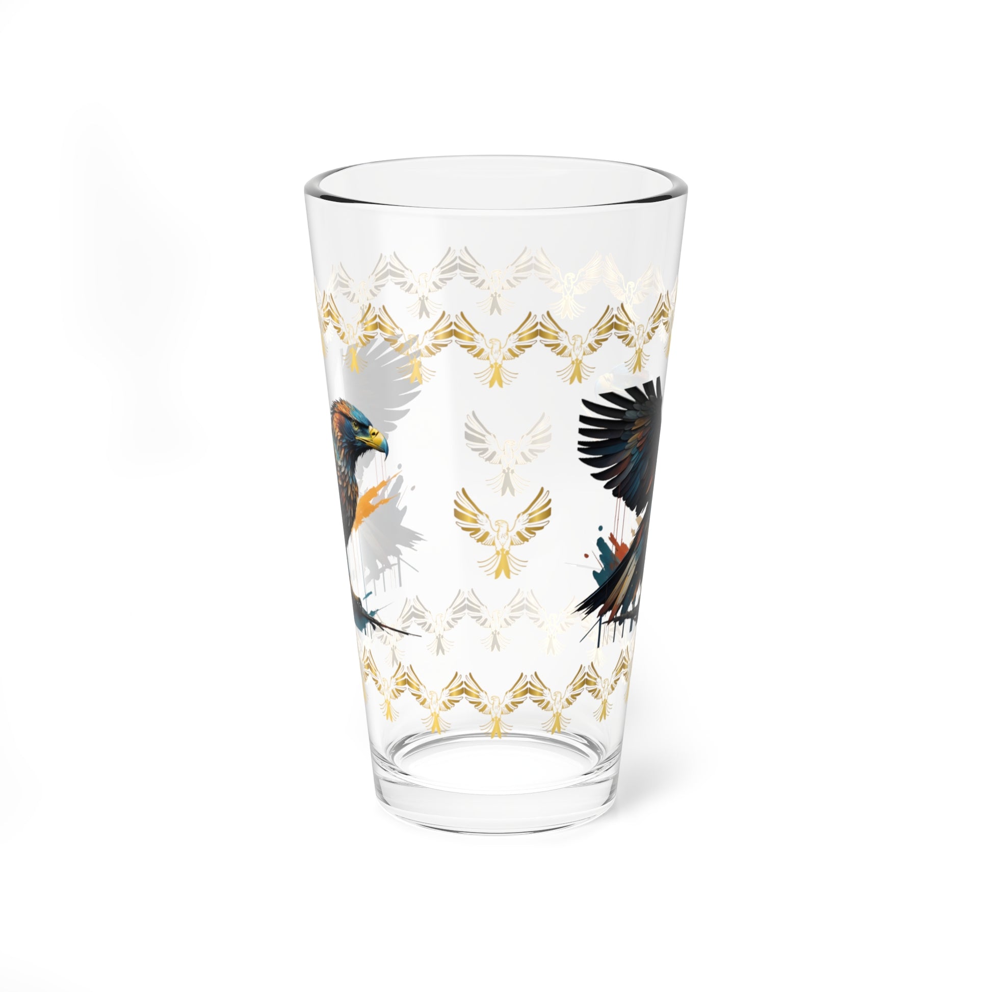 Soaring Eagle Triumph 16oz Eagle Pint Glass - Symbol of Strength, Resilience, and Mental Health Awareness