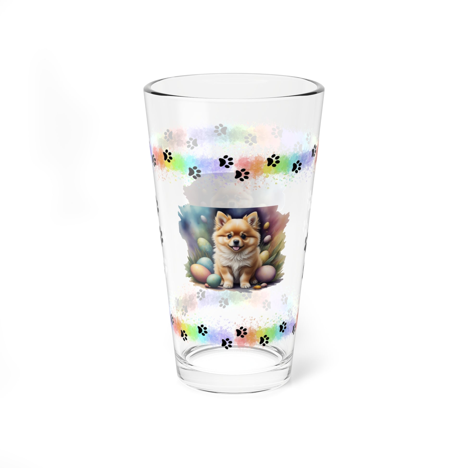 Pomeranian - Pawsitively Joyful Easter Puppy - Pint Glass, 16oz