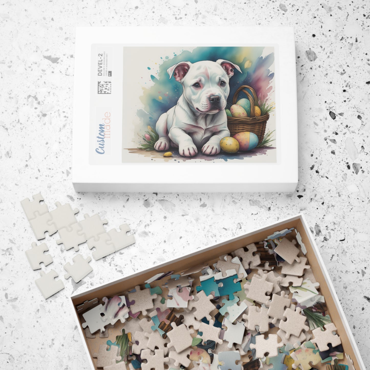 Pitbull - Hoppy Paws Easter Delight Mental Health Puzzle