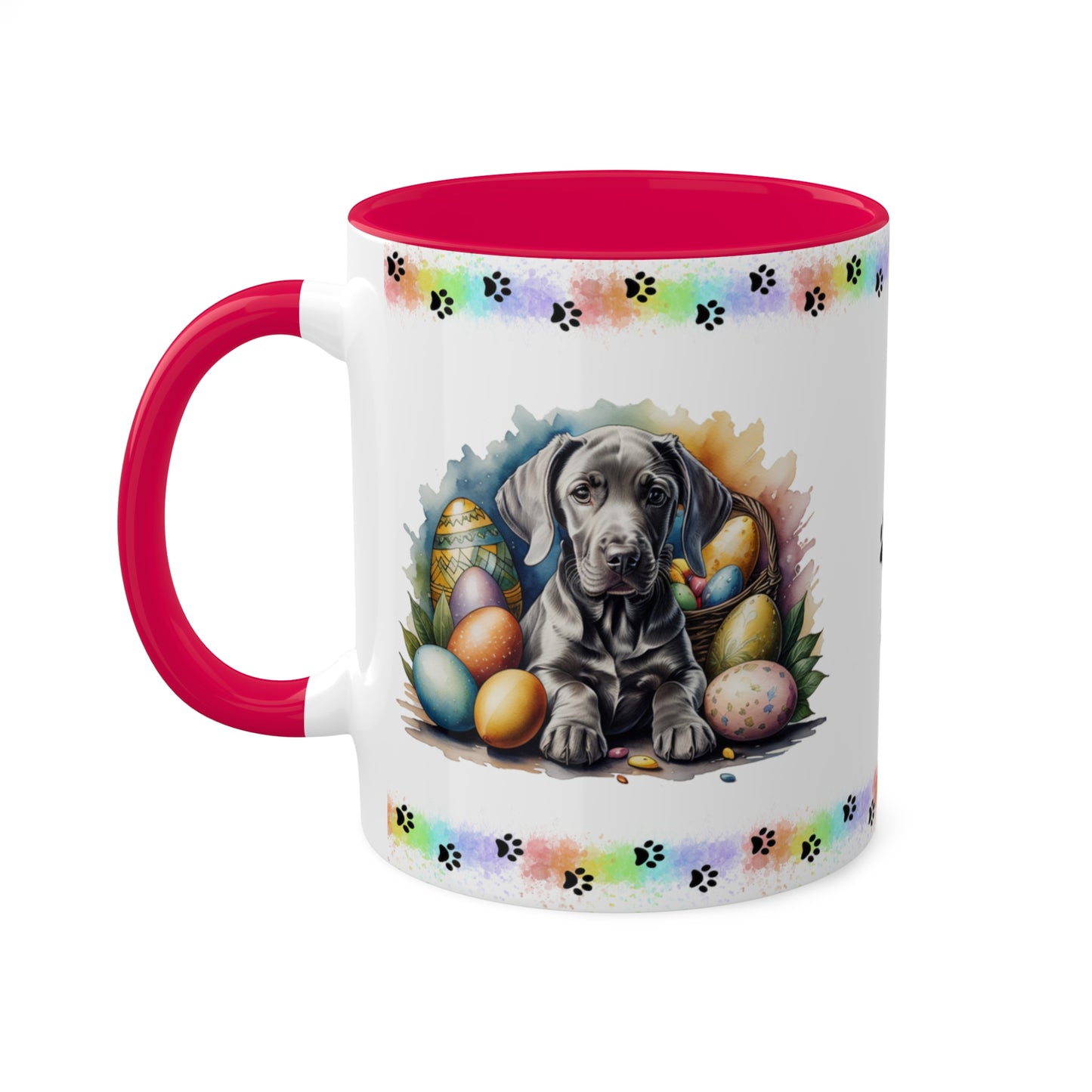 Weimaraner - Eggstra-Adorable Easter Puppy Two-Tone Coffee Mug, 11oz