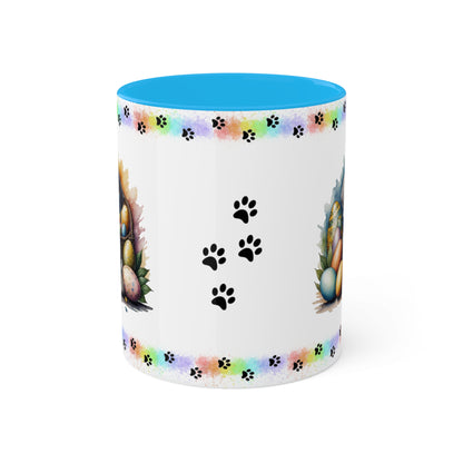 Weimaraner - Eggstra-Adorable Easter Puppy Two-Tone Coffee Mug, 11oz