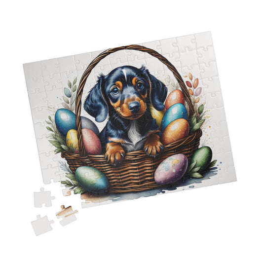 Dachshund - Hoppy Paws Easter Delight Mental Health Puzzle