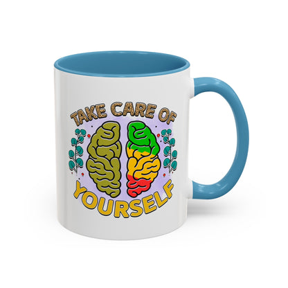 Take Care Of Yourself - Accent Coffee Mug (11, 15oz)