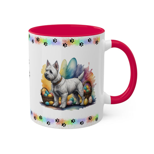 West Highland Terrier - Eggstra-Adorable Easter Puppy Two-Tone Coffee Mug, 11oz