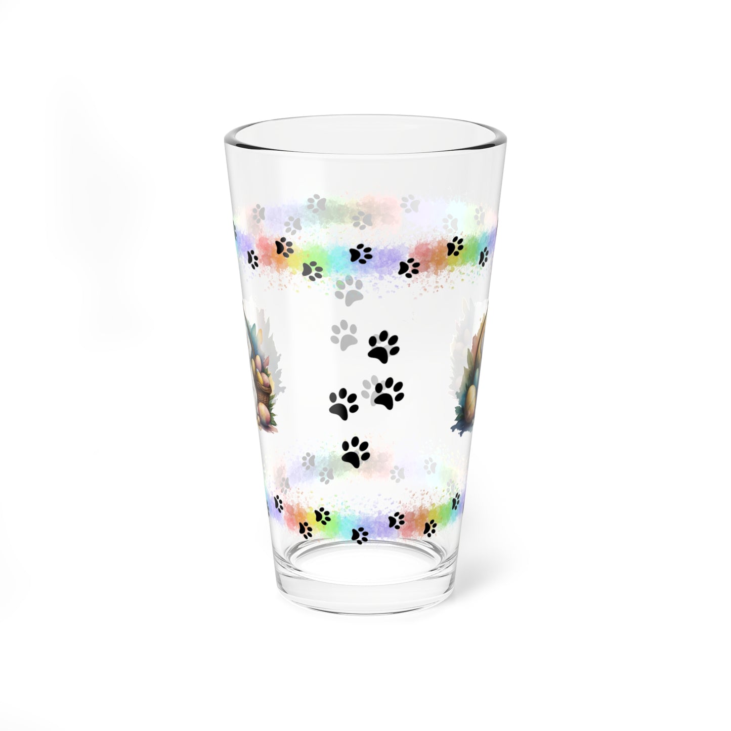 Bichon Frise - Pawsitively Joyful Easter Puppy - Pint Glass, 16oz