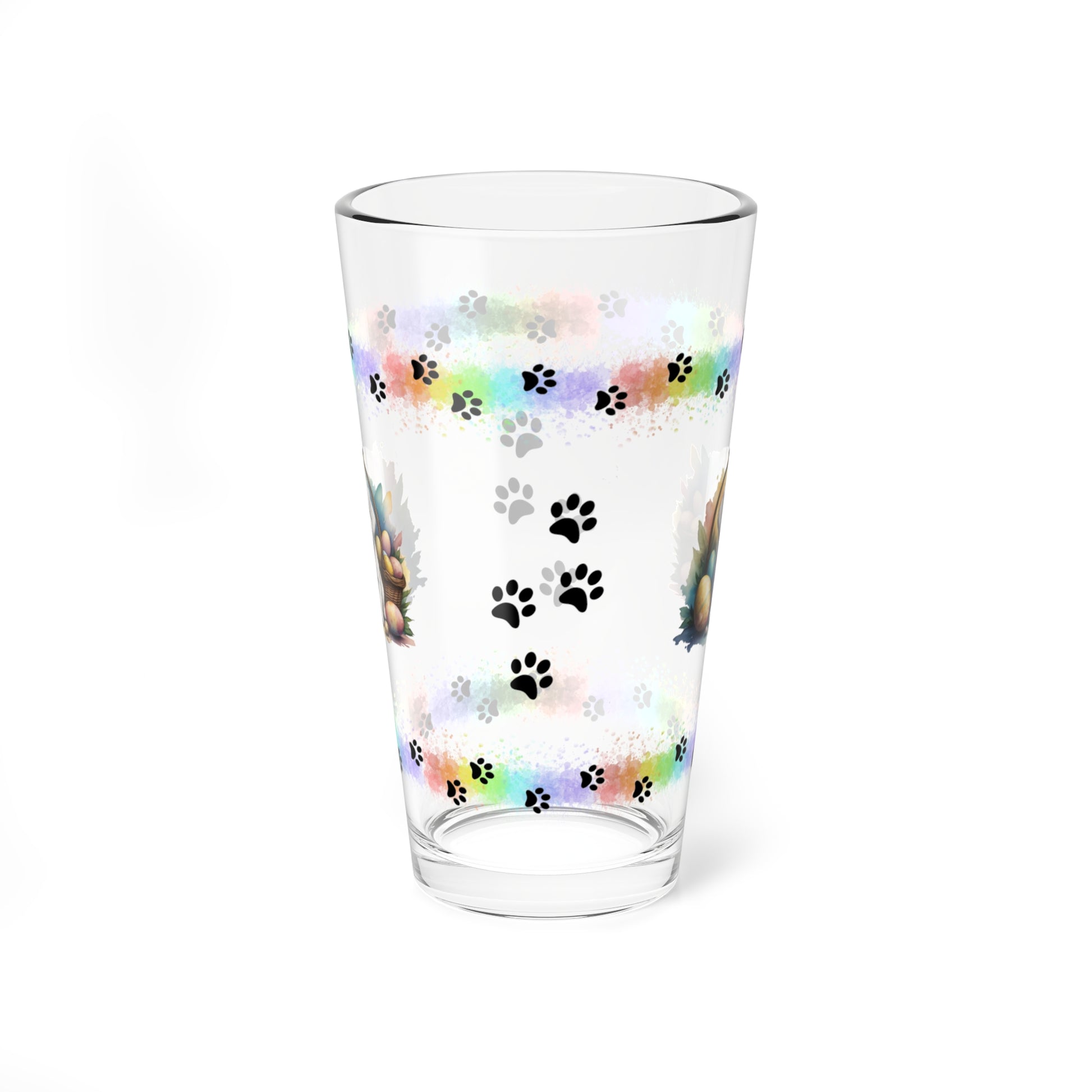 Bichon Frise - Pawsitively Joyful Easter Puppy - Pint Glass, 16oz