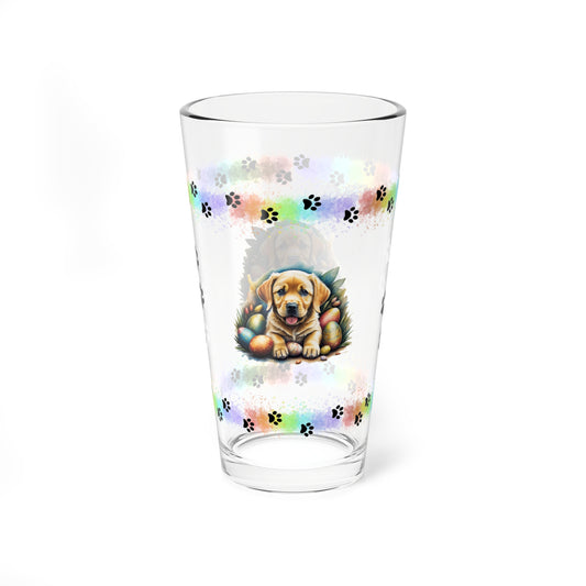 Yellow Lab - Pawsitively Joyful Easter Puppy - Pint Glass, 16oz