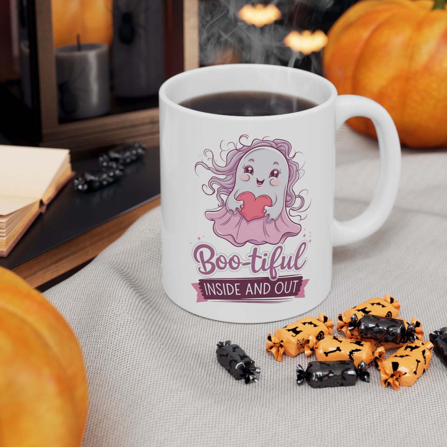 Boo-tiful Inside And Out Ceramic Mug, (11oz, 15oz)