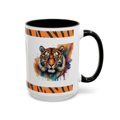 Stalking Serenity Tiger Therapy: Tiger Accent Coffee Mug (11, 15oz)