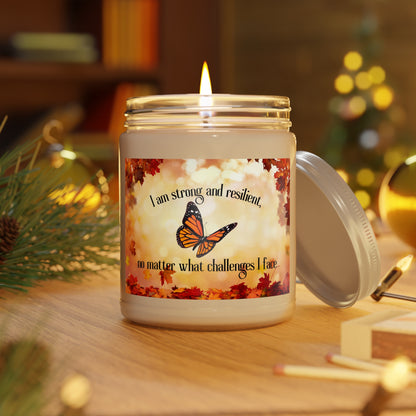 I am strong and resilient, no matter what challenges I face - Scented Affirmation Candle