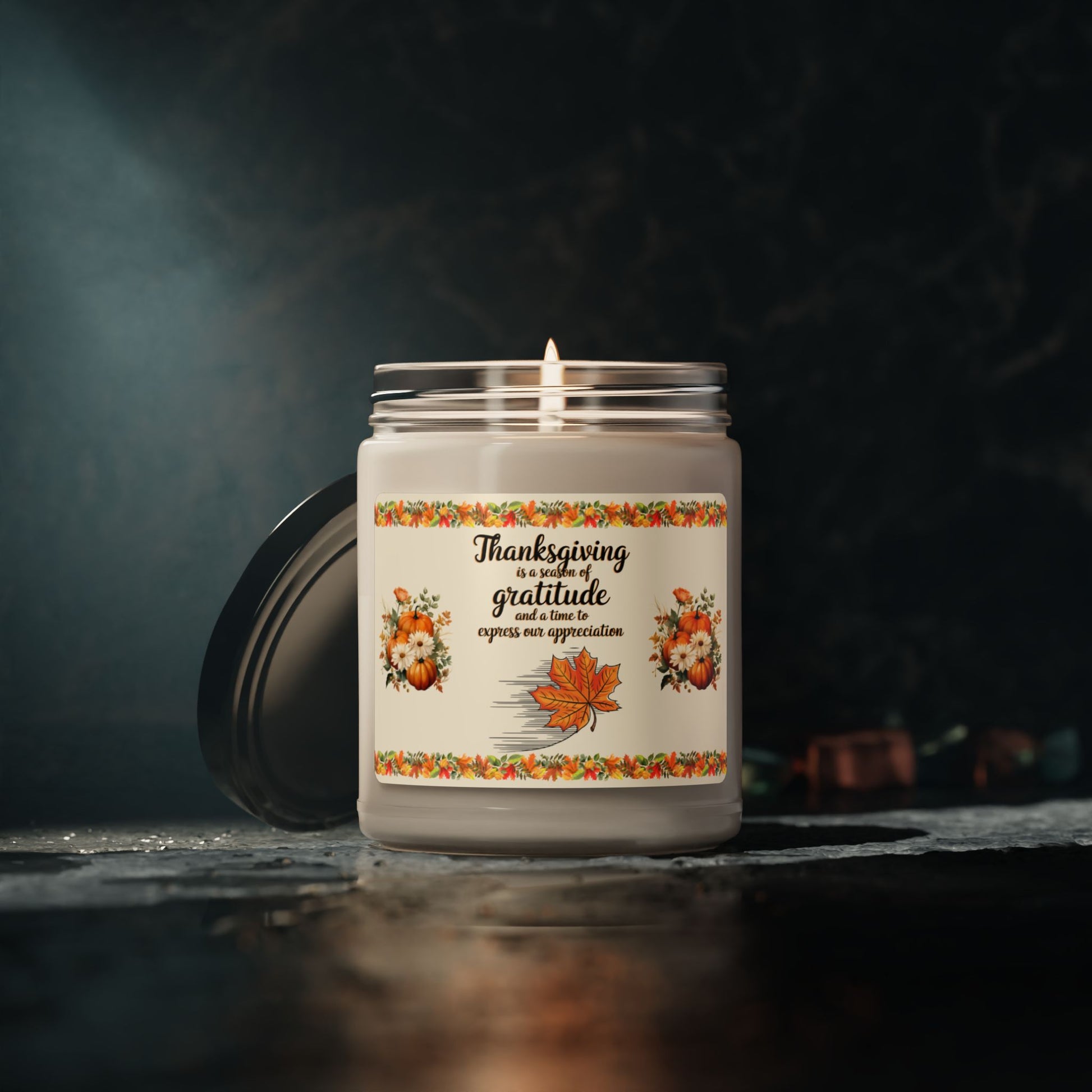 Thanksgiving Is A Season Of Gratitude And A Time To Express Our Appreciation - Thanksgiving Scented Candle, 9oz