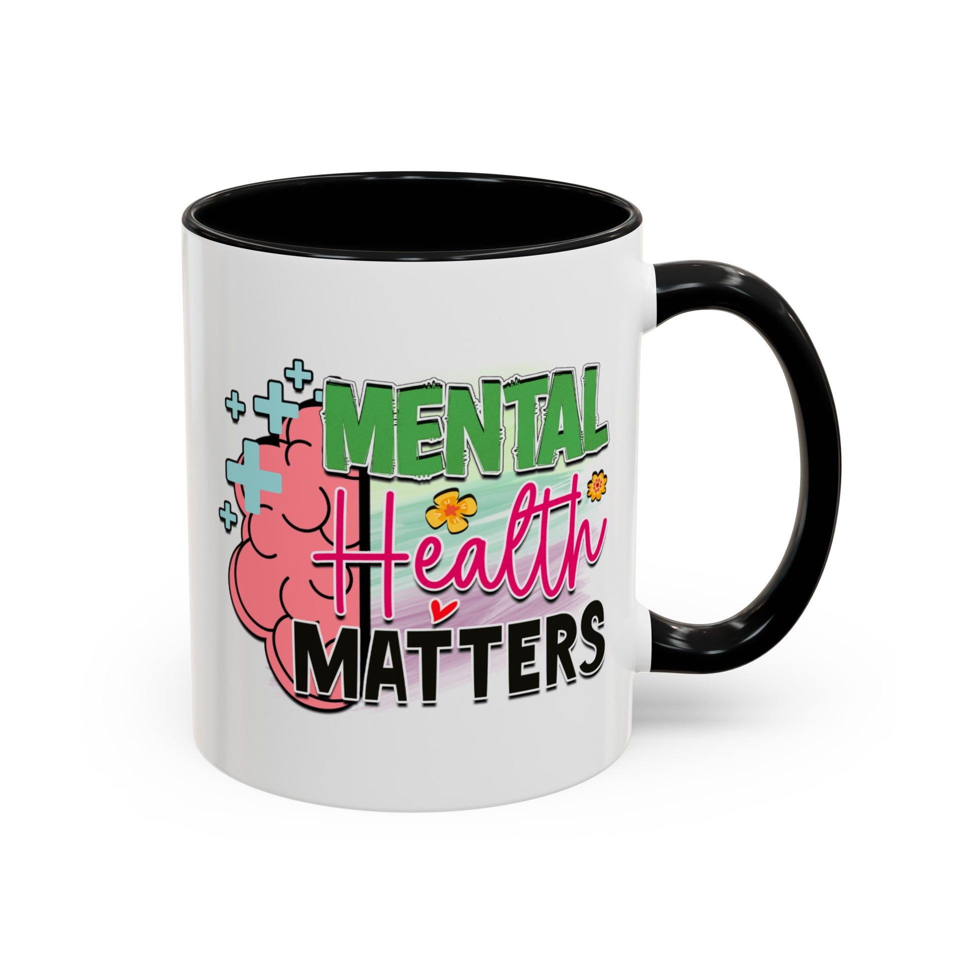 Mental Health Matters - Accent Coffee Mug (11, 15oz)