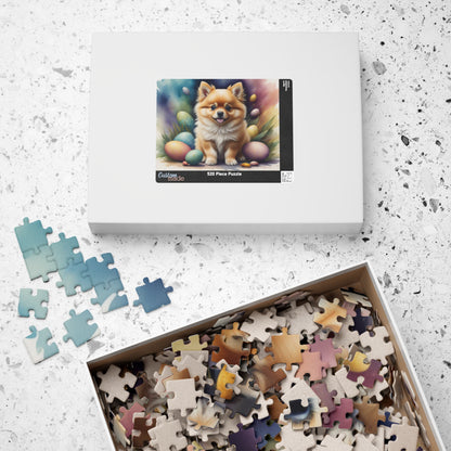 Pomeranian (Cream Sable) Easter Puppy Puzzle - Dog Lovers, Mental Health Benefits, Holiday Fun, Mindfulness, Stress Relief, Festive Gift