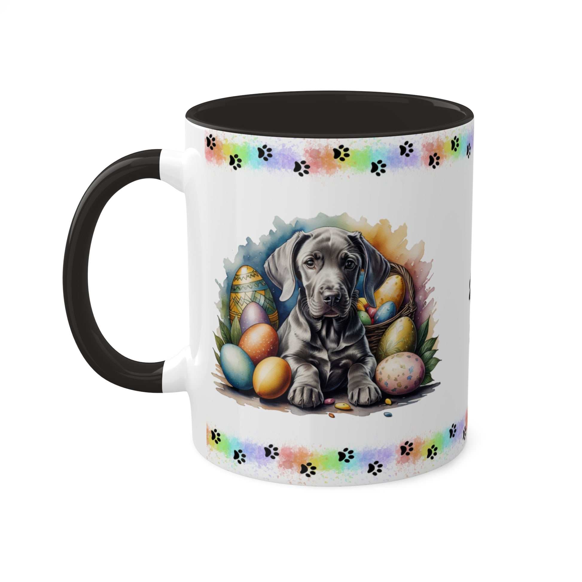 Weimaraner - Eggstra-Adorable Easter Puppy Two-Tone Coffee Mug, 11oz