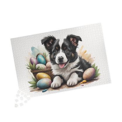 Border Collie - Hoppy Paws Easter Delight Mental Health Puzzle