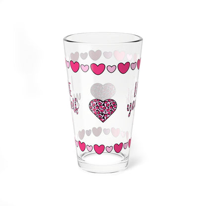 Love Yourself 16oz Pint Glass - Valentine's Day Self-Care Gift, Mindful Positivity Drinkware