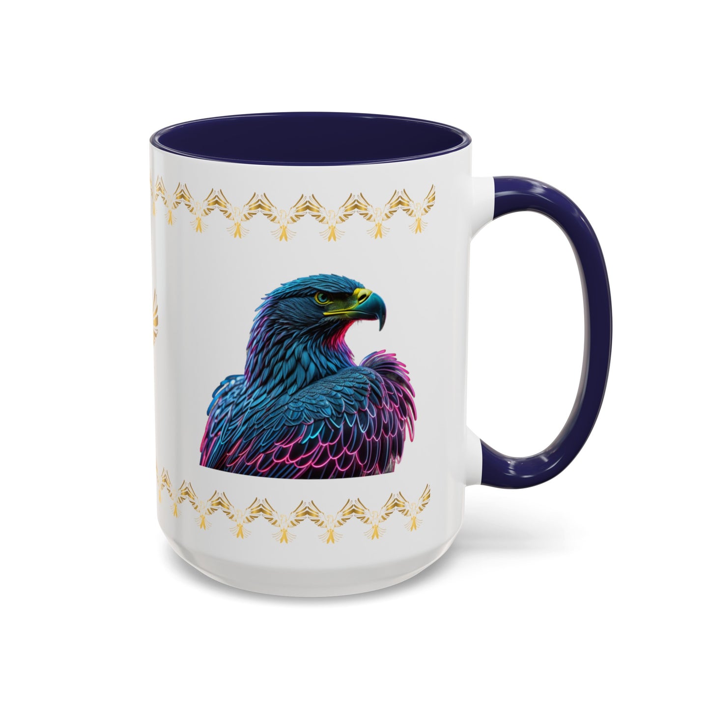 Wings of Resilience: Eagle Accent Coffee Mug (11, 15oz)