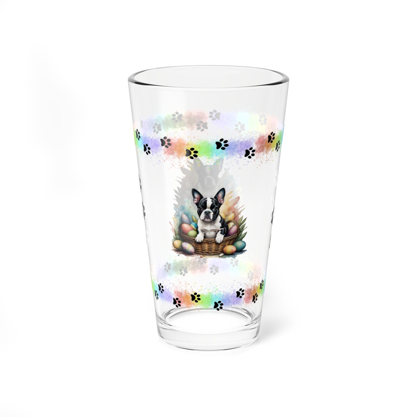 Boston Terrier - Pawsitively Joyful Easter Puppy - Pint Glass, 16oz