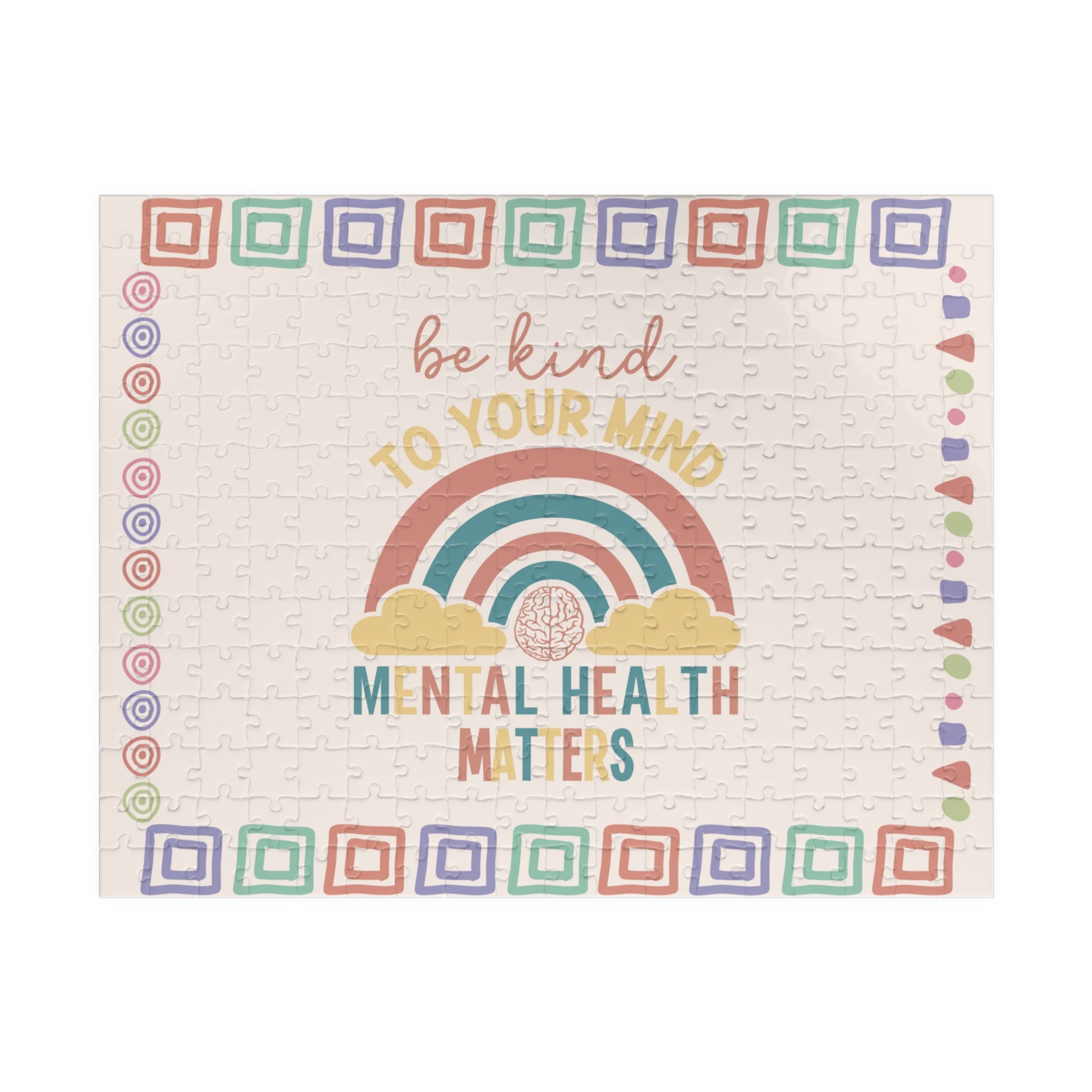 Be Kind To Your Mind Mental Health Matters - Mental Health Quote Puzzle