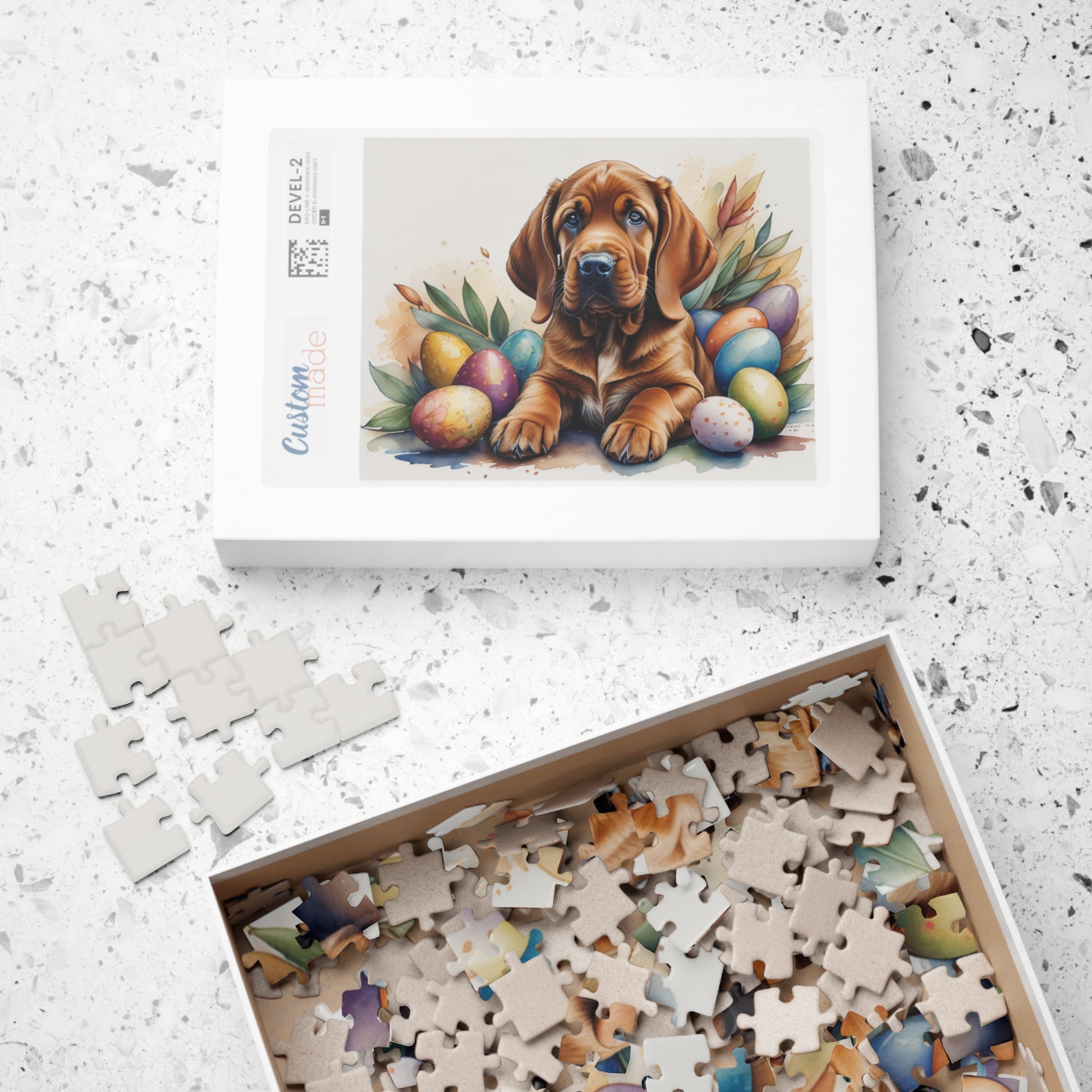 Bloodhound - Hoppy Paws Easter Delight Mental Health Puzzle