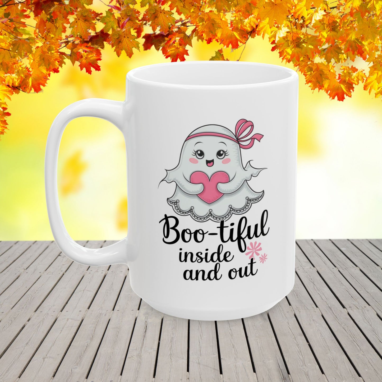 Boo-tiful Inside And Out Ceramic Mug, (11oz, 15oz)