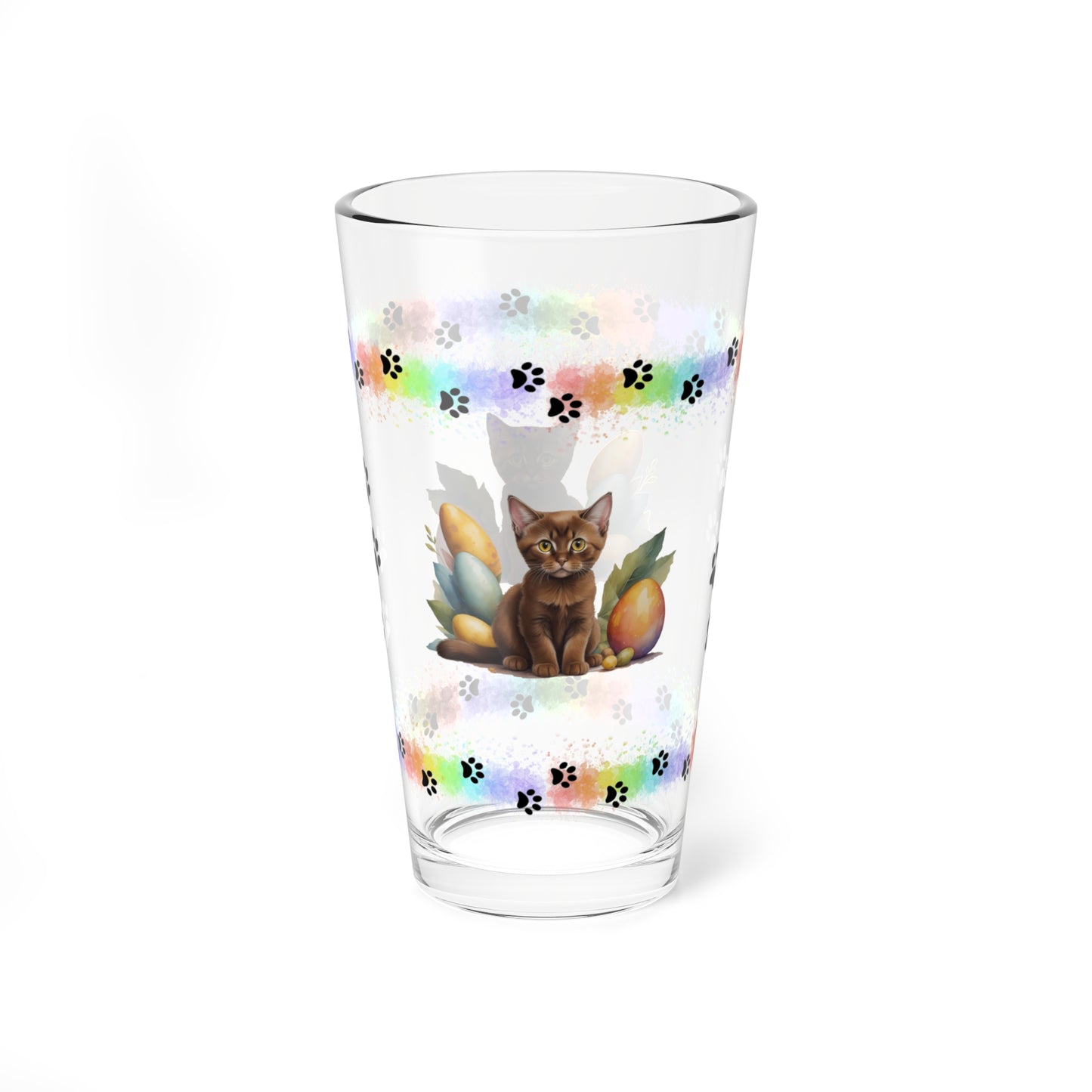 Burmese - Pawsitively Joyful Easter Kitten - Pint Glass, 16oz