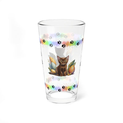 Burmese - Pawsitively Joyful Easter Kitten - Pint Glass, 16oz