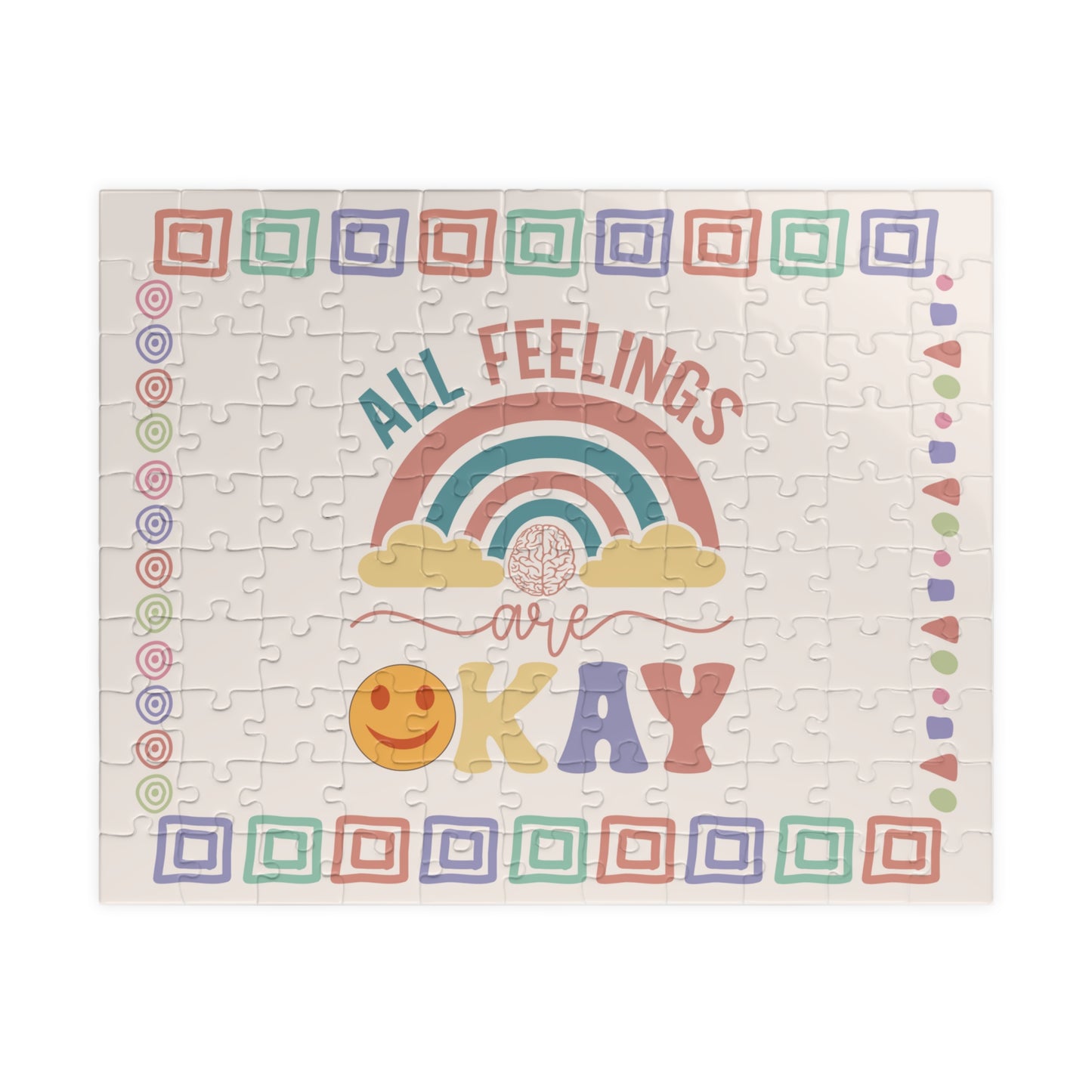 All Feelings Are Ok - Mental Health Quote Puzzle