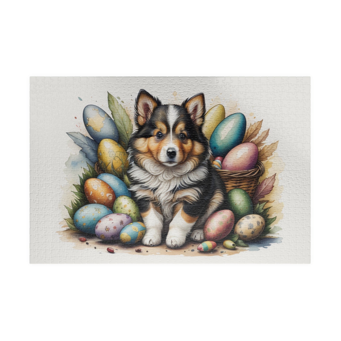 Shetland Sheepdog - Hoppy Paws Easter Delight Mental Health Puzzle