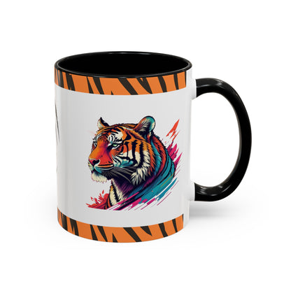 Calm in the Tiger's Stripes: Tiger Accent Coffee Mug (11, 15oz)