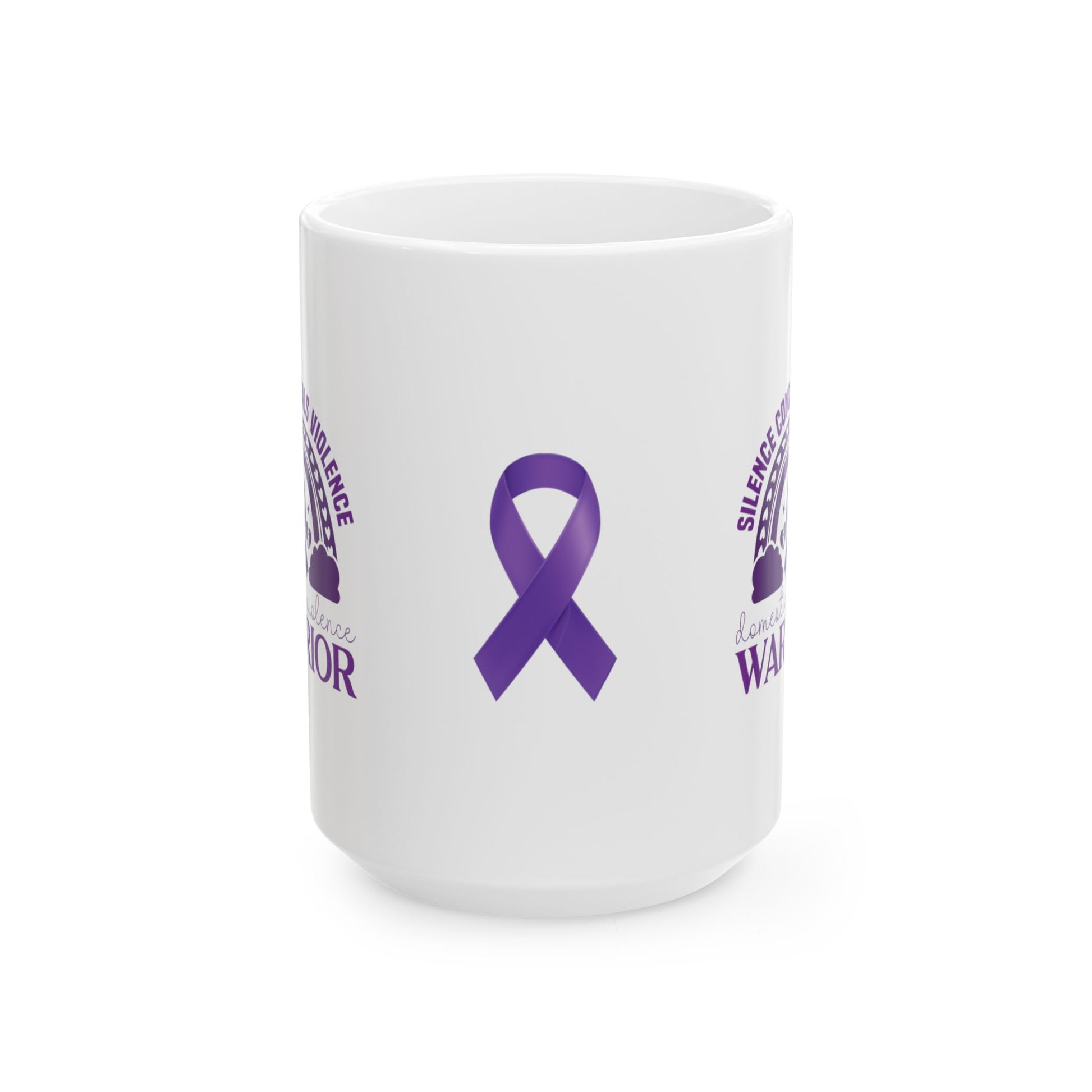 Silence Conceals Violence Domestic Violence Warrior Ceramic Mug, (11oz, 15oz)