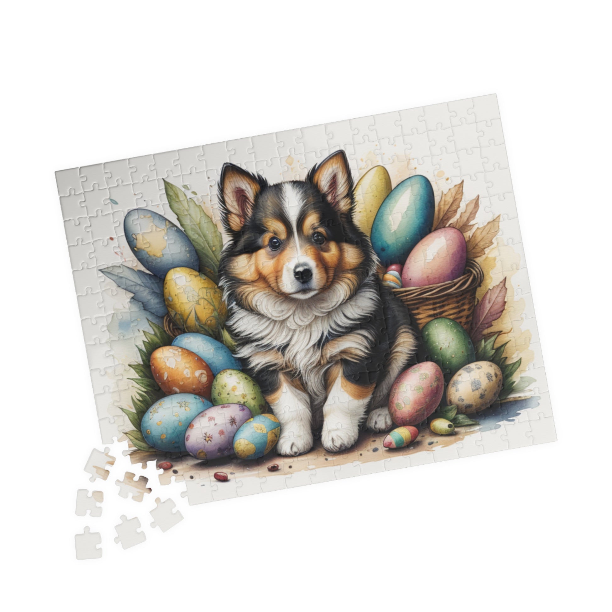 Shetland Sheepdog - Hoppy Paws Easter Delight Mental Health Puzzle