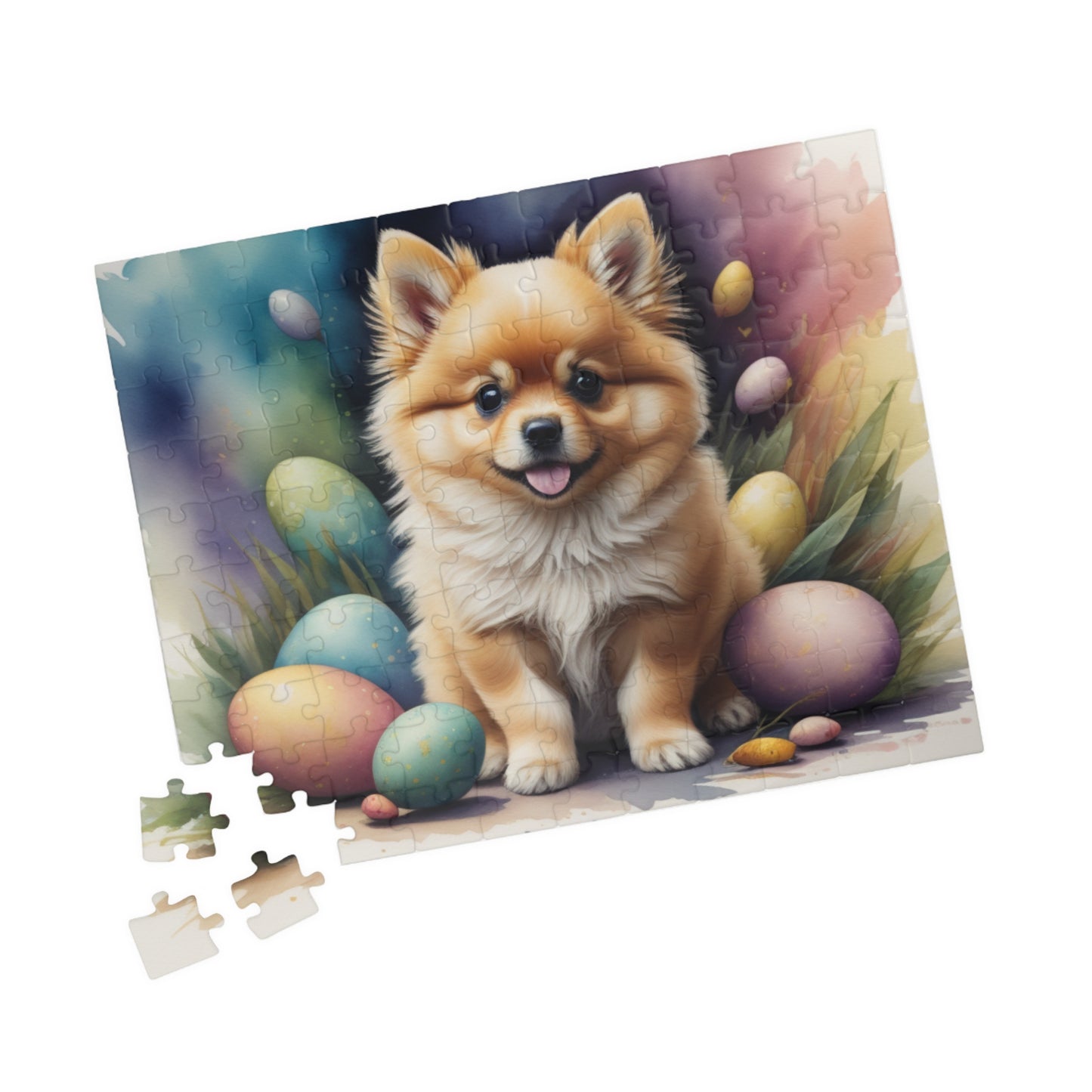 Pomeranian (Cream Sable) Easter Puppy Puzzle - Dog Lovers, Mental Health Benefits, Holiday Fun, Mindfulness, Stress Relief, Festive Gift