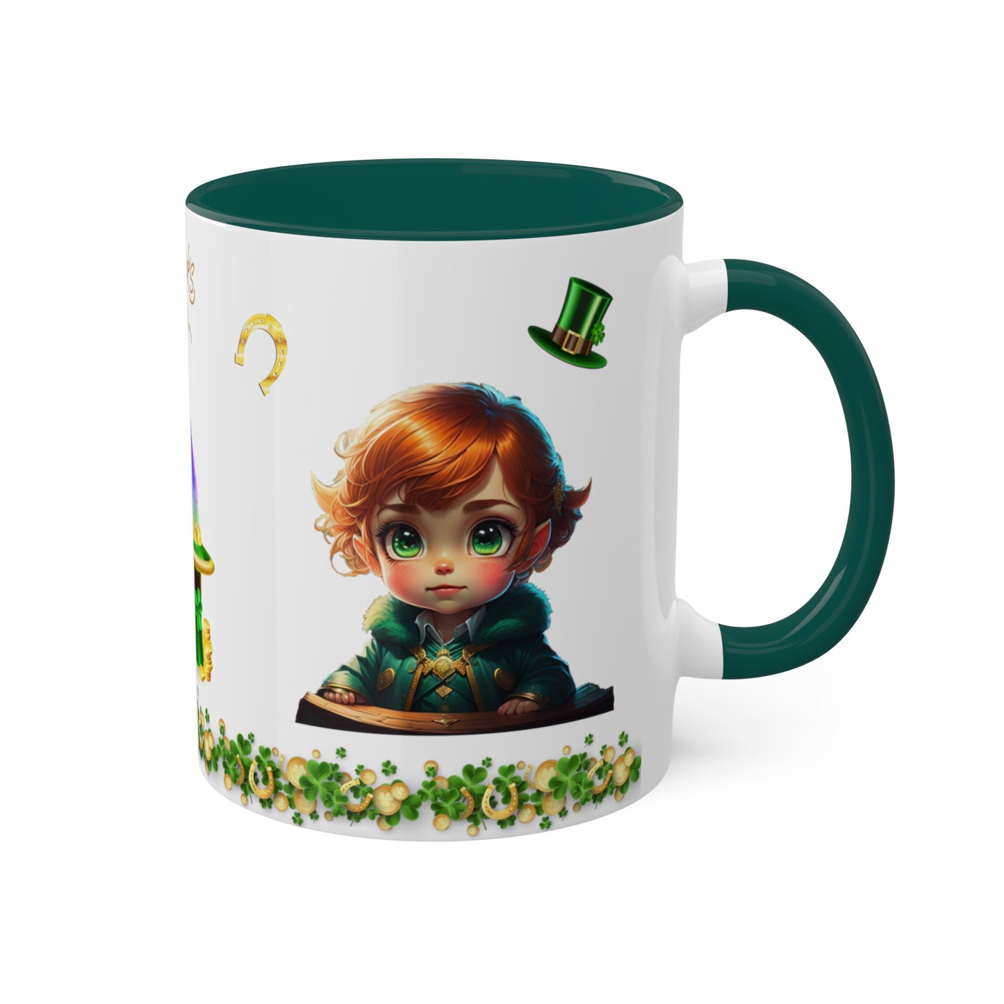 Leprechaun Labyrinth Logic - St. Patrick's Day Two-Tone Coffee Mug